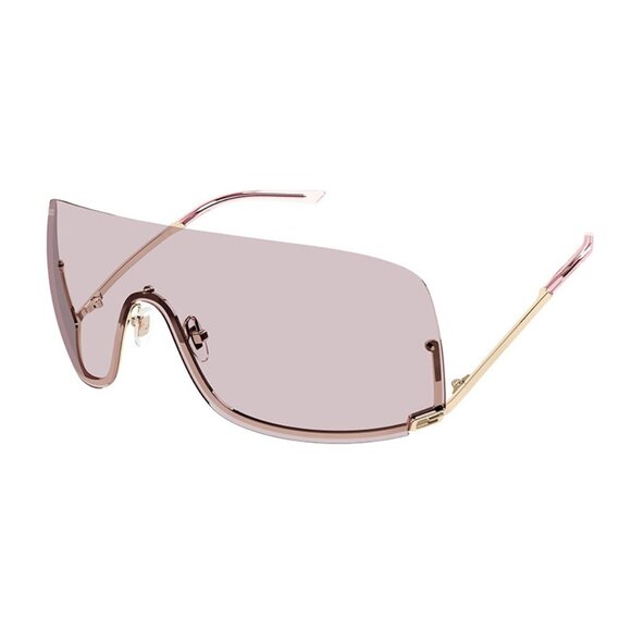 NEW GUCCI OVERSIZED SUNGLASSES GUCCI GG1560S 004 GOLD PINK EYEWEAR - Picture 1 of 3